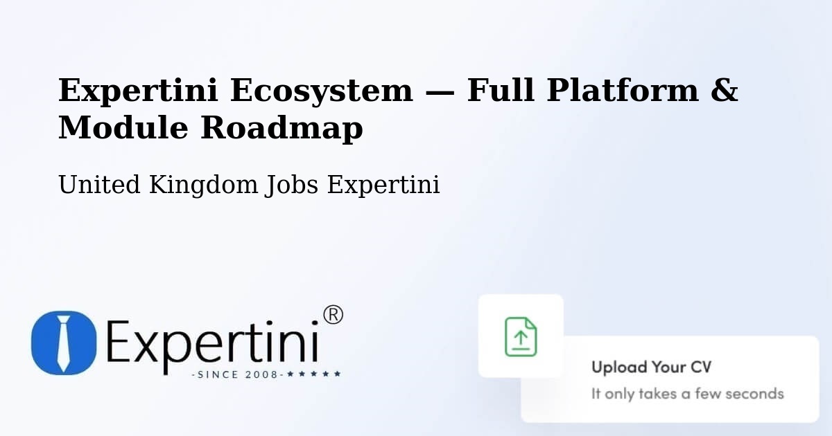 Expertini Ecosystem — Full Platform & Module Roadmap – Manningtree